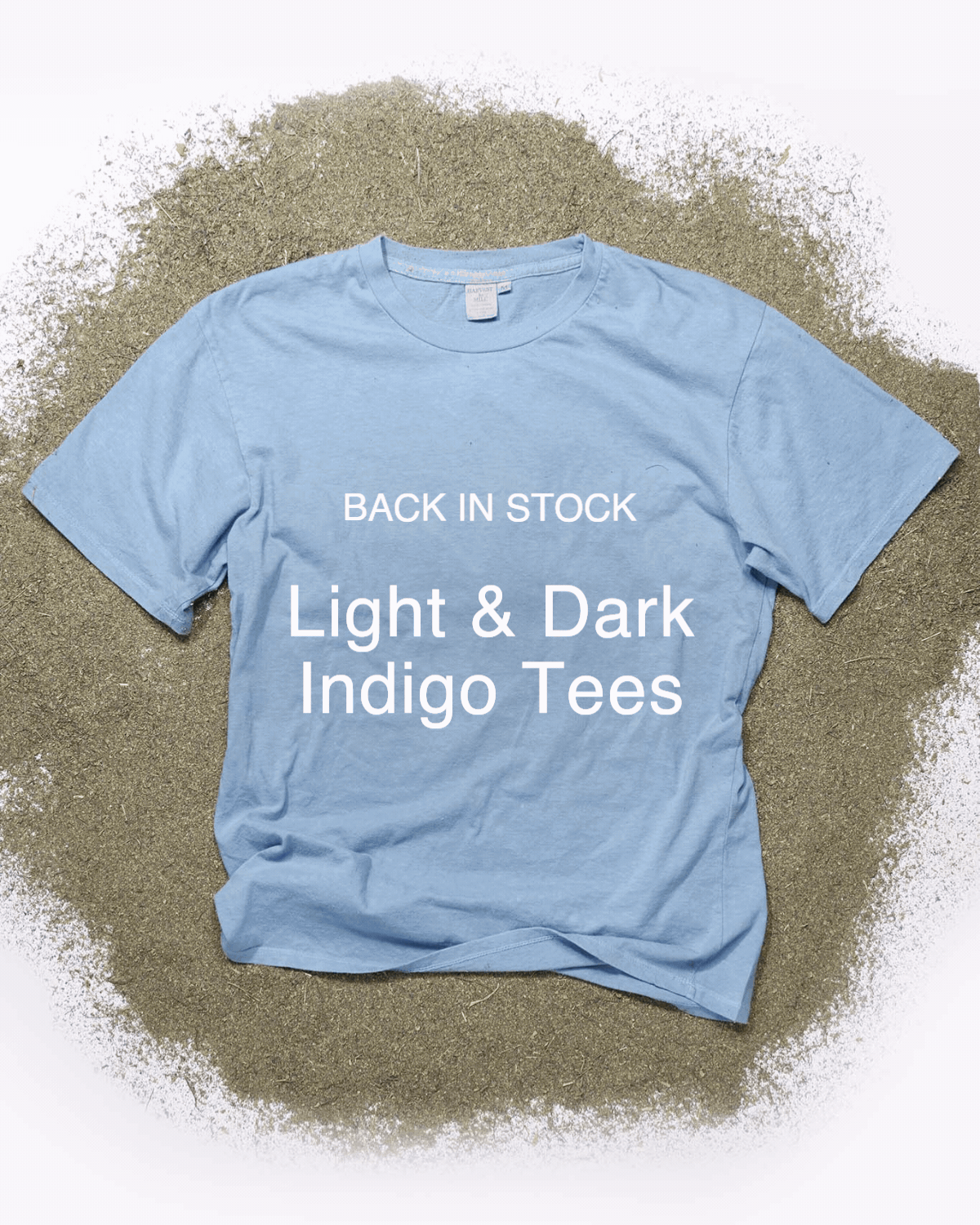 Back in stock: Light & dark indigo tees