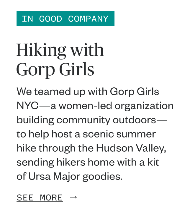 Hiking with the Gorp girls