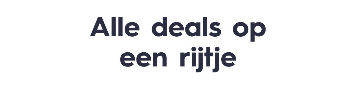 Alle deals op een rijtje