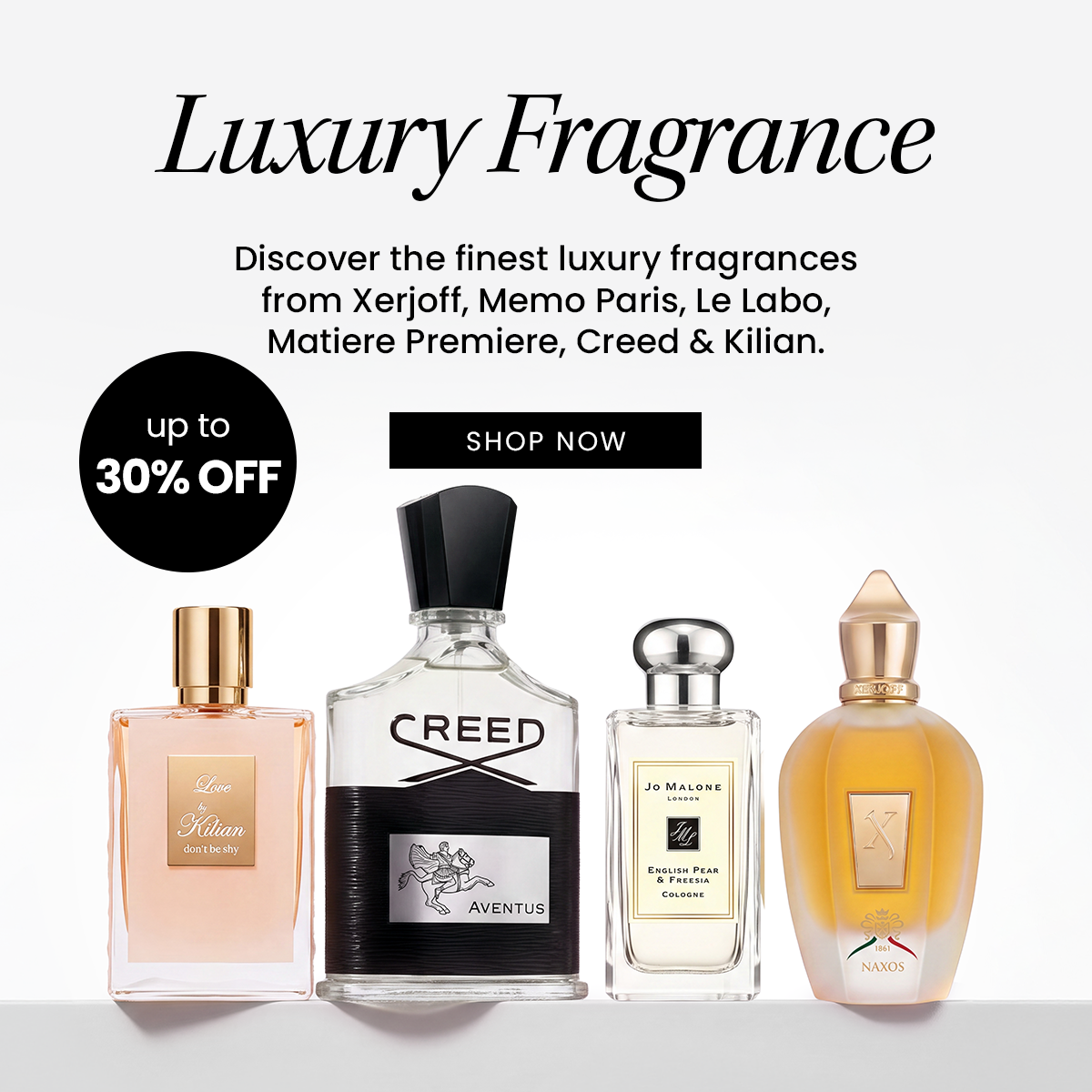 Luxury Fragrance- Up to 30% Off