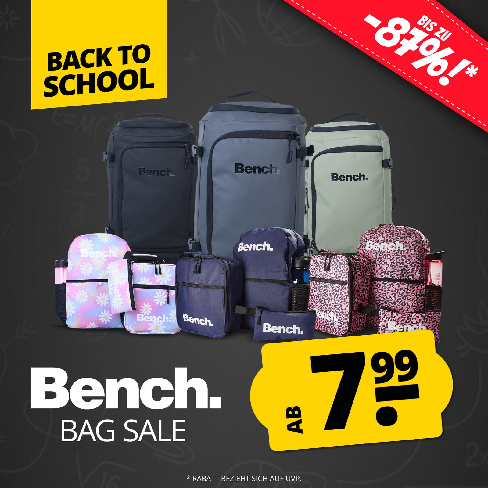 Bench Bag Sale