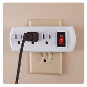 365416 Triple Plug Adapter with Switch