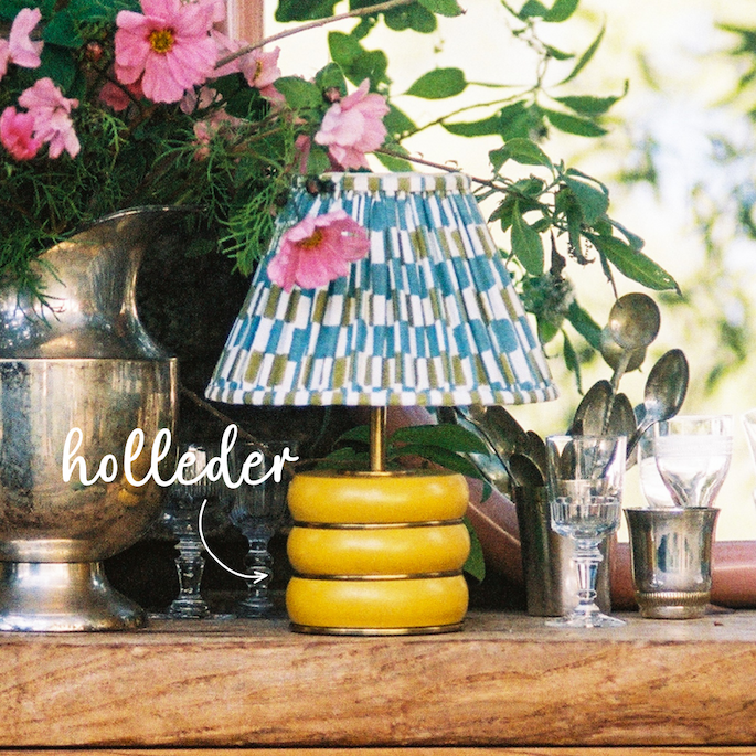 holleder rechargeable table lamp in sand by the novogratz