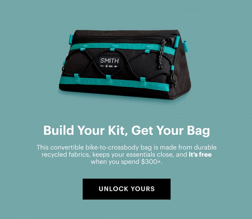 Build Your Kit, Get Your Bag | This convertible bike-to-crossbody bag is made from durable recycled fabrics and keeps your essentials close, and it’s free when you spend $300+.