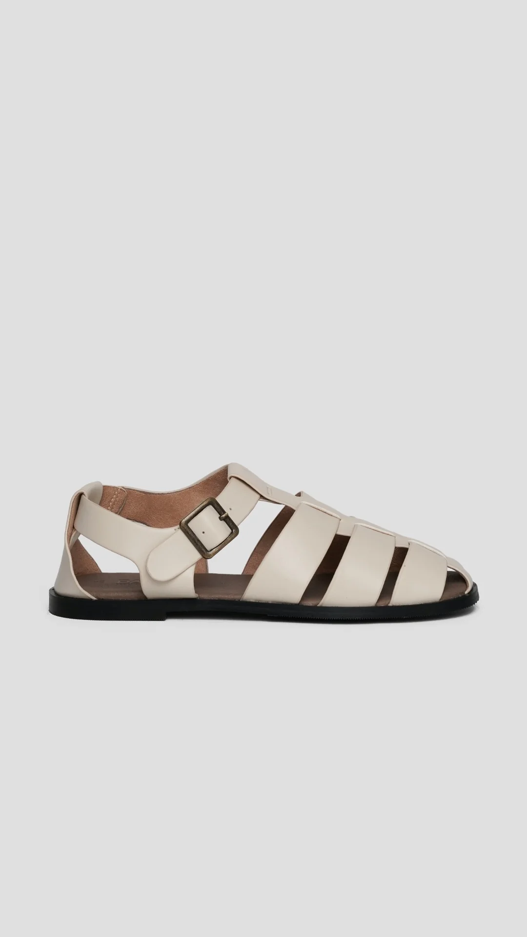 Sandal Fisher Microfiber Napa Ecru