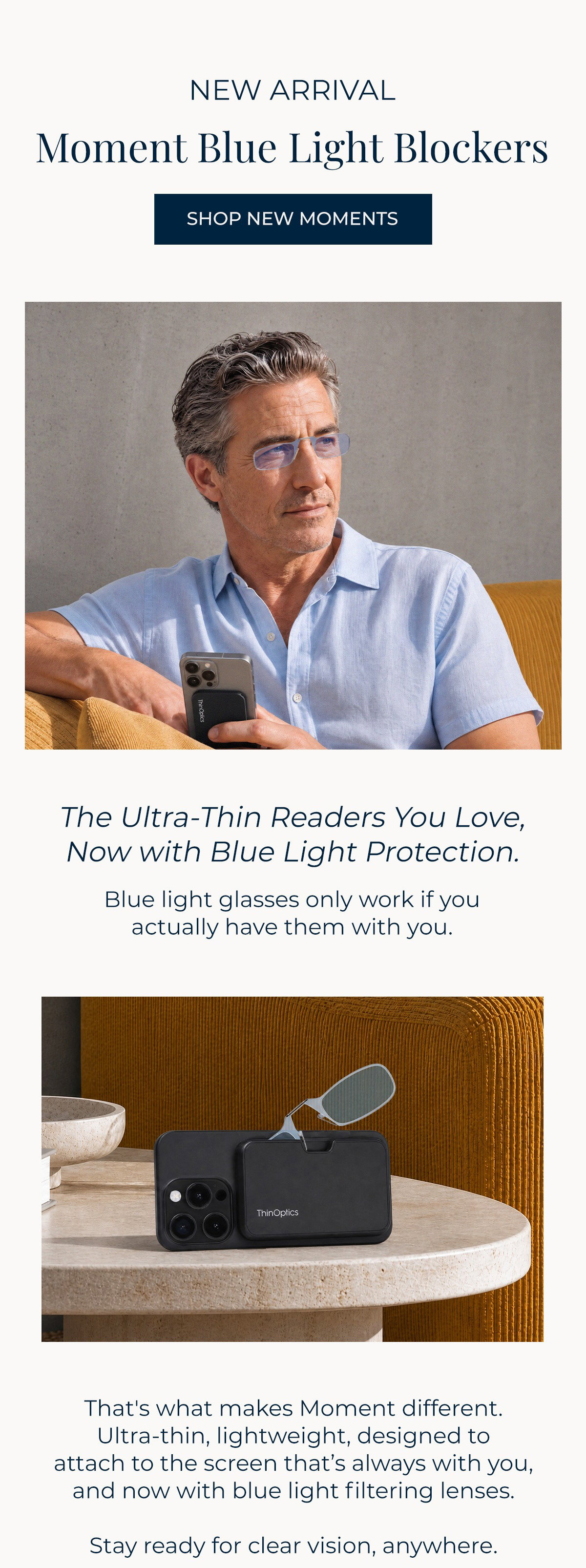 Introducing the Moment Readers with Blue Light Blocking Protection