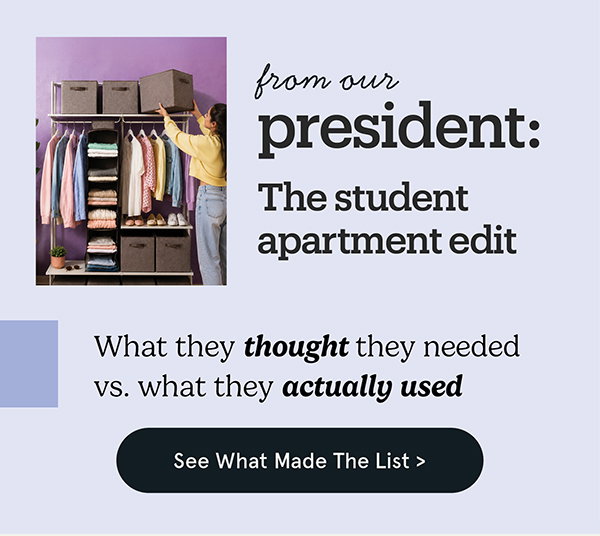 The Student Apartment Edit