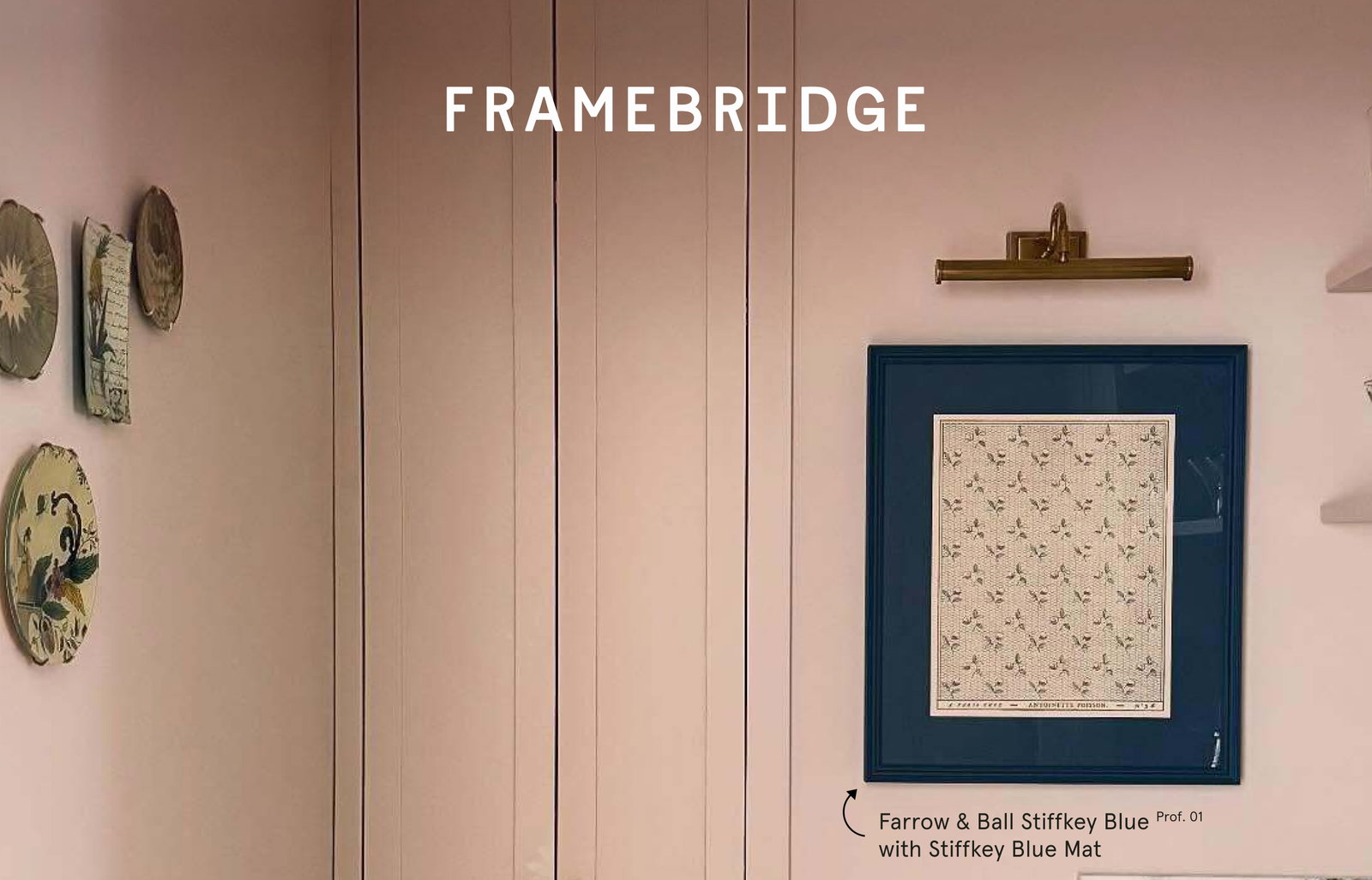 Farrow & Ball Stiffkey Blue Prof. 01 with Stiffkey Blue Mat