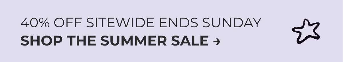 SAVE 40% SITEWIDE DURING THE AISLE SUMMER SALE