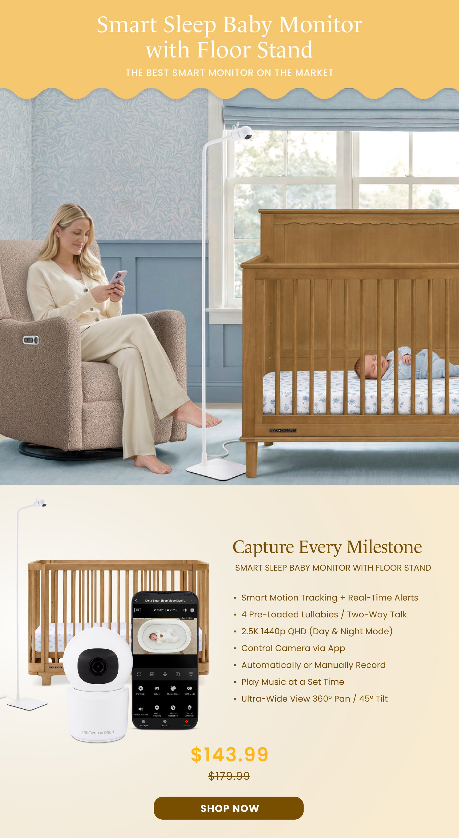 Shop Smart Sleep Baby Monitor with Floor Stand