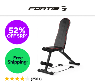 Fortis Adjustable FID Sit Up & Weight Bench Product Image