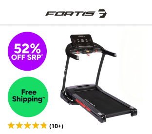 Fortis 560mm Foldable Auto-Incline Treadmill Product Image