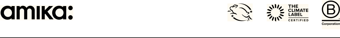 amika  - climate neutral certified, B corporation 