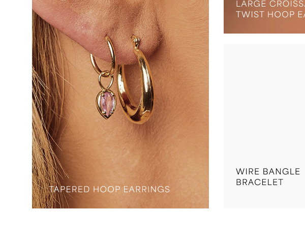 Tapered Hoop Earrings