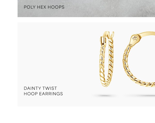 Dainty Twist Hoop Earrings