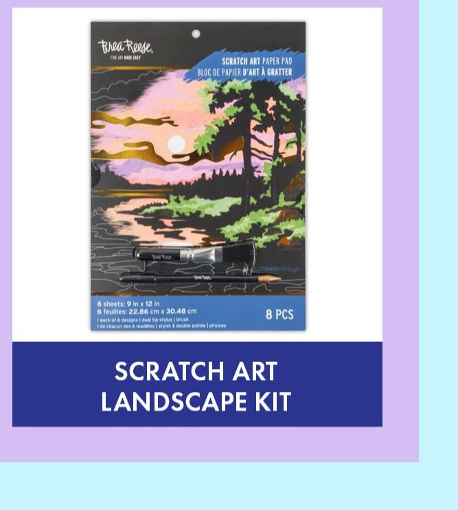 Scratch Art Landscape Kit