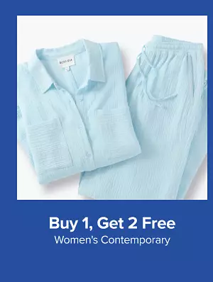 Buy one, get two free womens contemporary. Shop now. A matching blue linen shirt and pants.