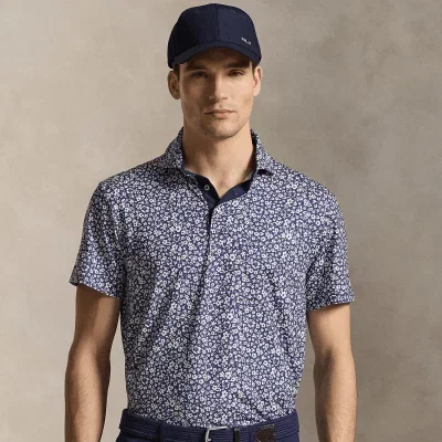 Image of Ralph Lauren RLX Ditsy Hibiscus Golf Polo Shirt