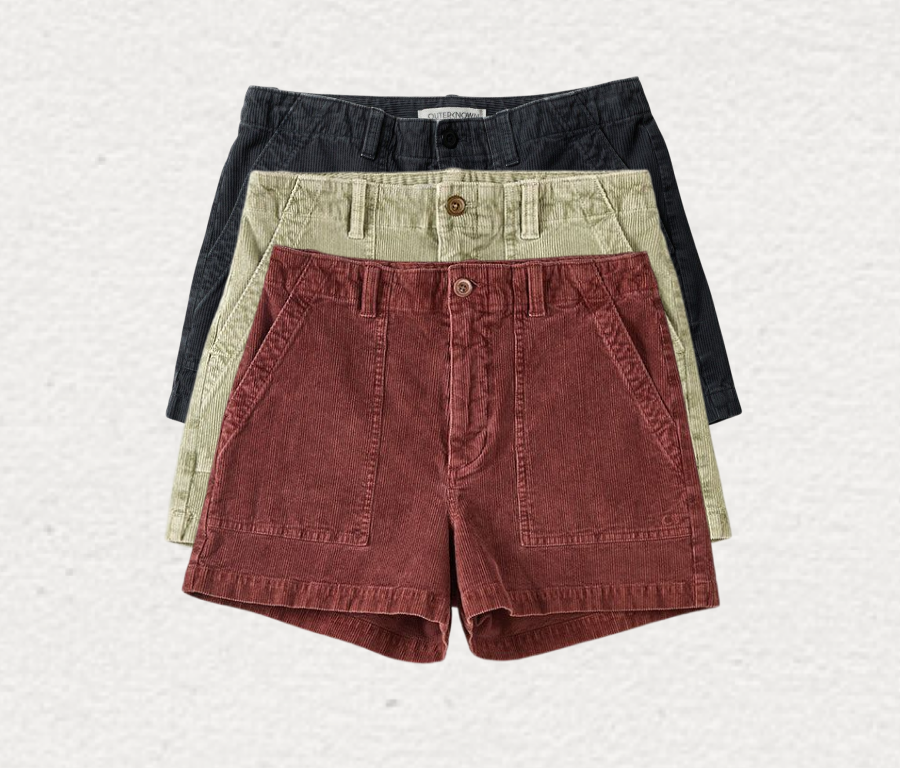 Womens Cord Shorts