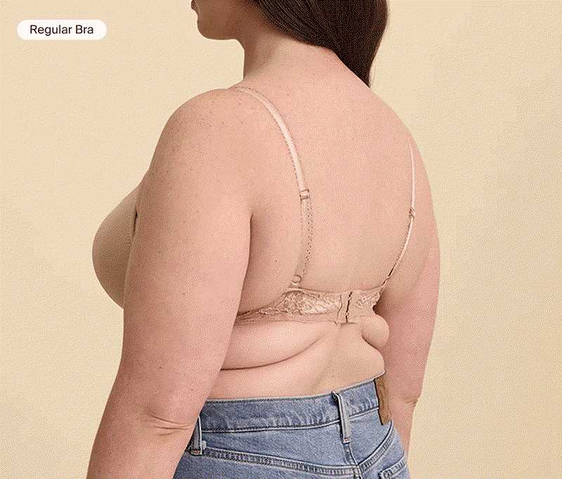 Shape & Smooth bra's smoothing effect 