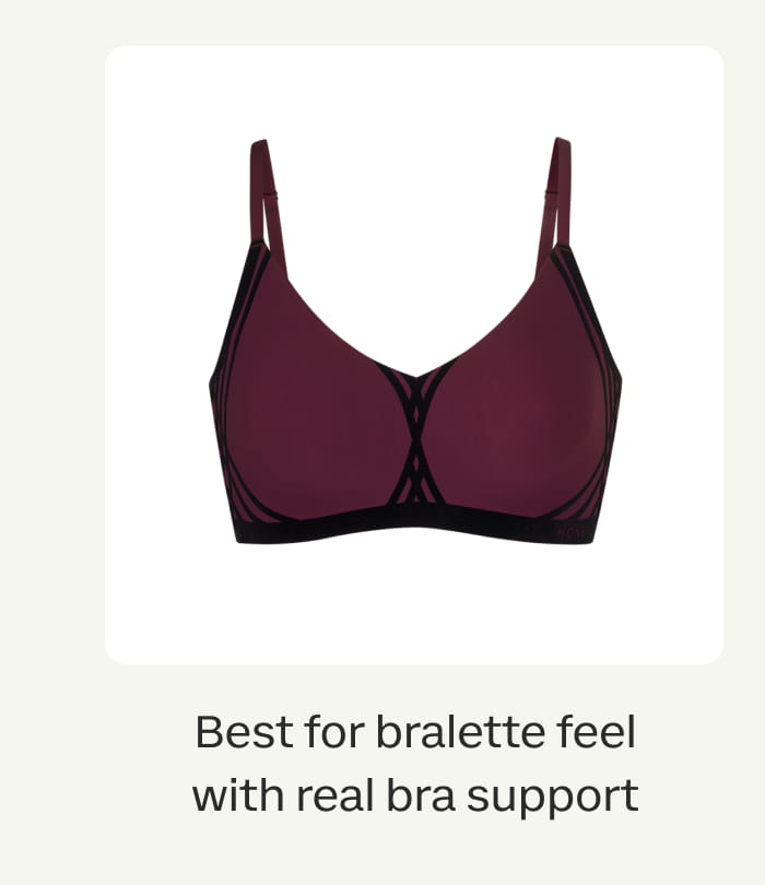 Best for bralette feel with real bra support