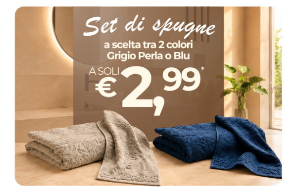 Set di spugne a soli €2,99