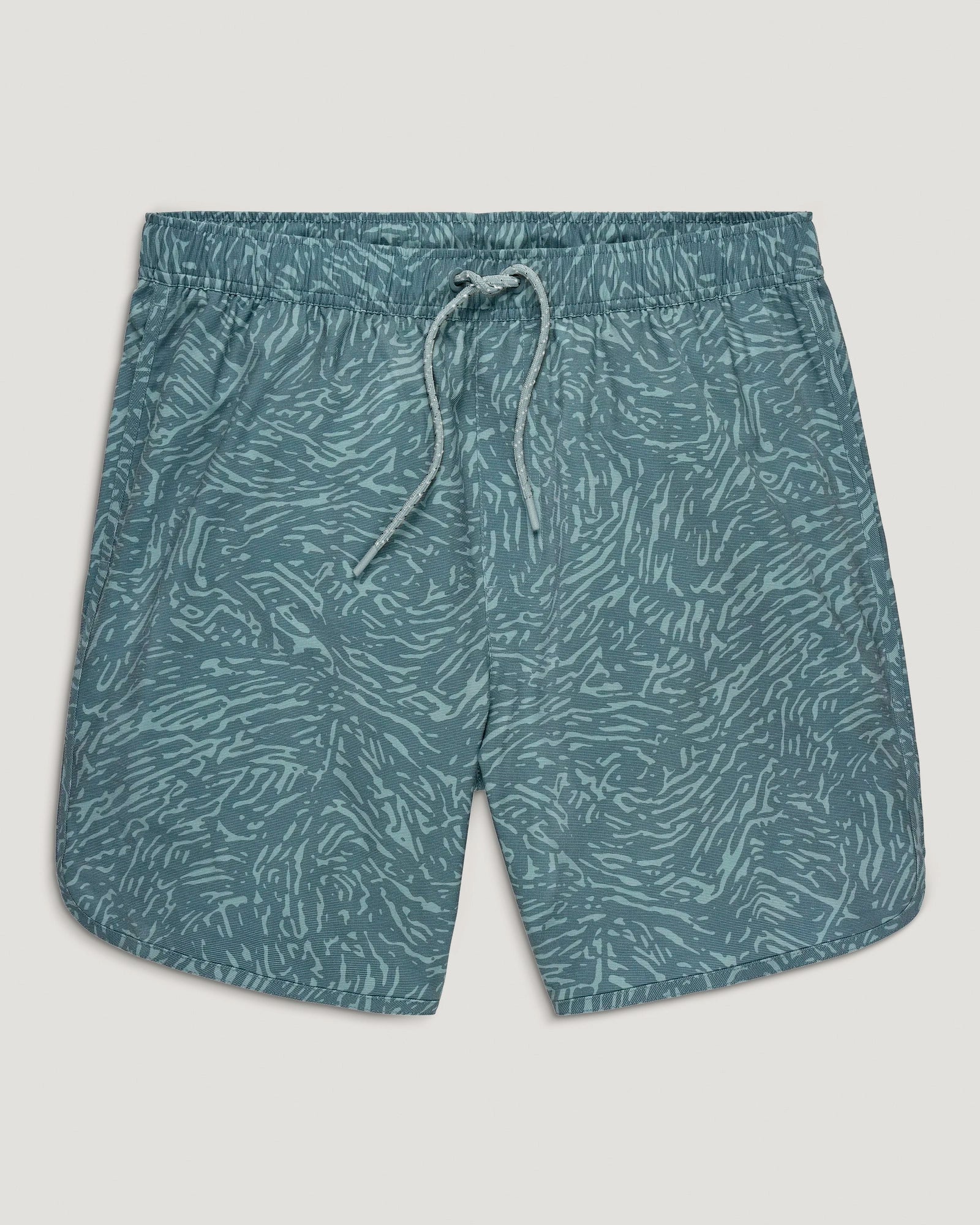 Image of Men's Reverb Short Unlined – 7" - Tidal Flow Print Stormy Sea