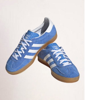adidas Originals Sneaker GAZELLE INDOOR W in Blue Fusion/Ftwr White/Gold Metallic. 