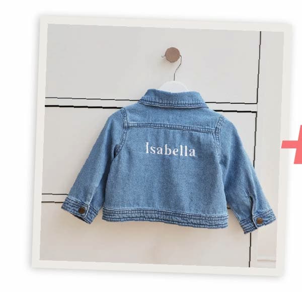 Personalised Blue Children's Denim Jacket