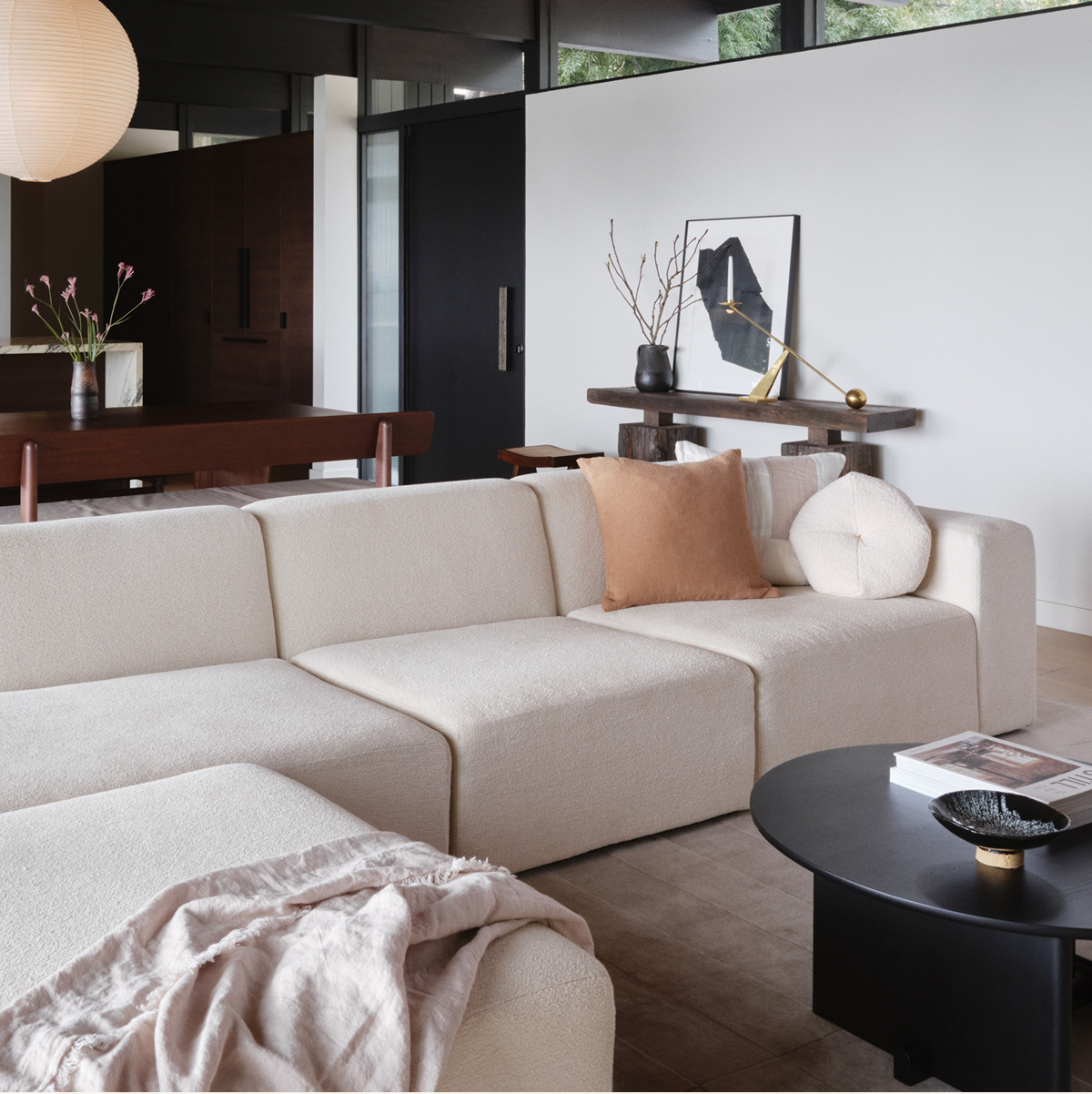Pictured: The Form Sectional in 'Talc' (Boucle), styled by Stephanie Gan Mejia