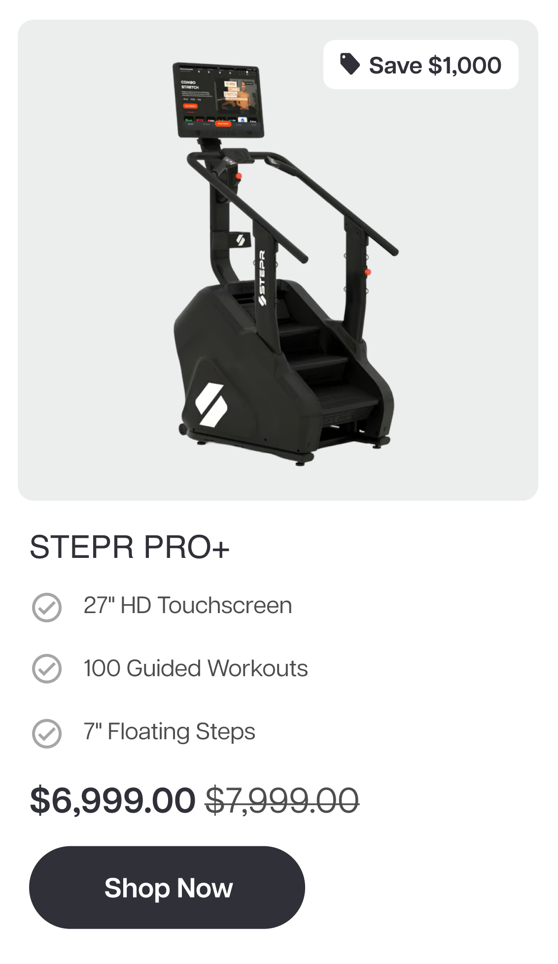 STEPR PRO+ Save $1,000 27