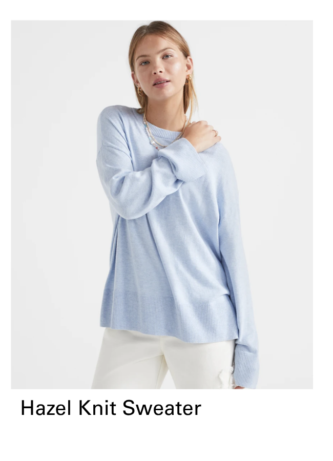HAZEL ESSENTIAL KNIT SWEATER