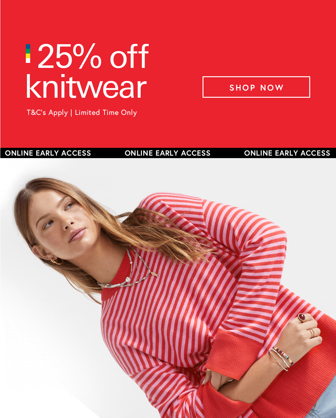 25% off knitwear