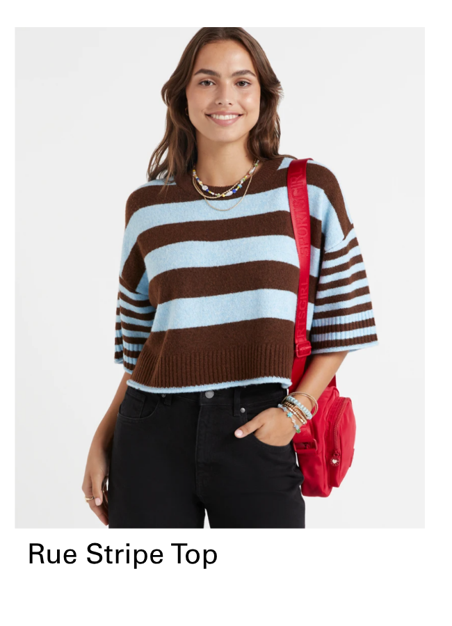 RUE STRIPE KNIT TOP