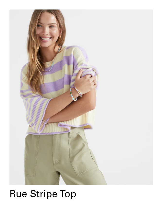 RUE STRIPE KNIT TOP