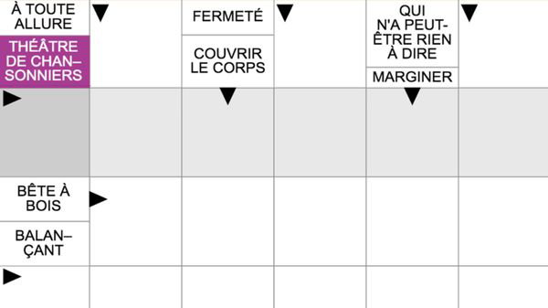 Mini fléchés gratuits - 30 juillet 2026 Grille n°3553