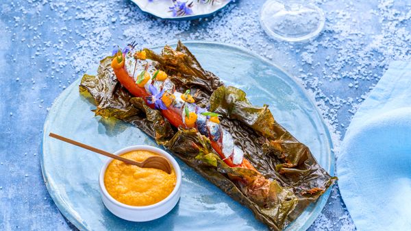 Sardines en papillotes de kombu