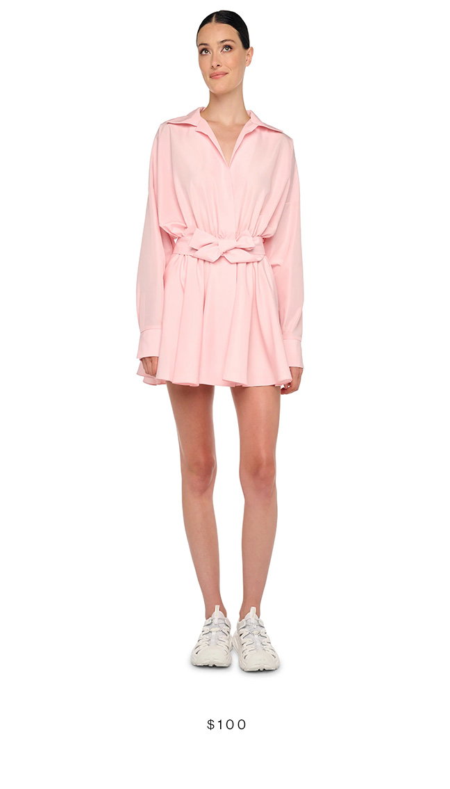 OVERSIZED NK FLARED MINI DRESS