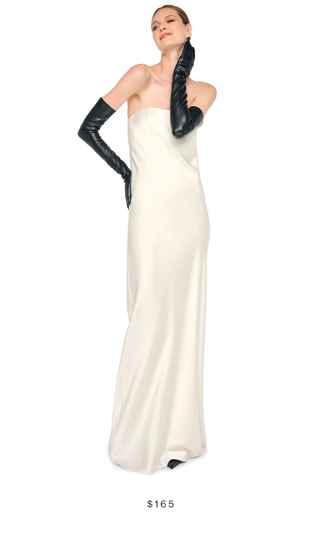 BIAS STRAPLESS GOWN