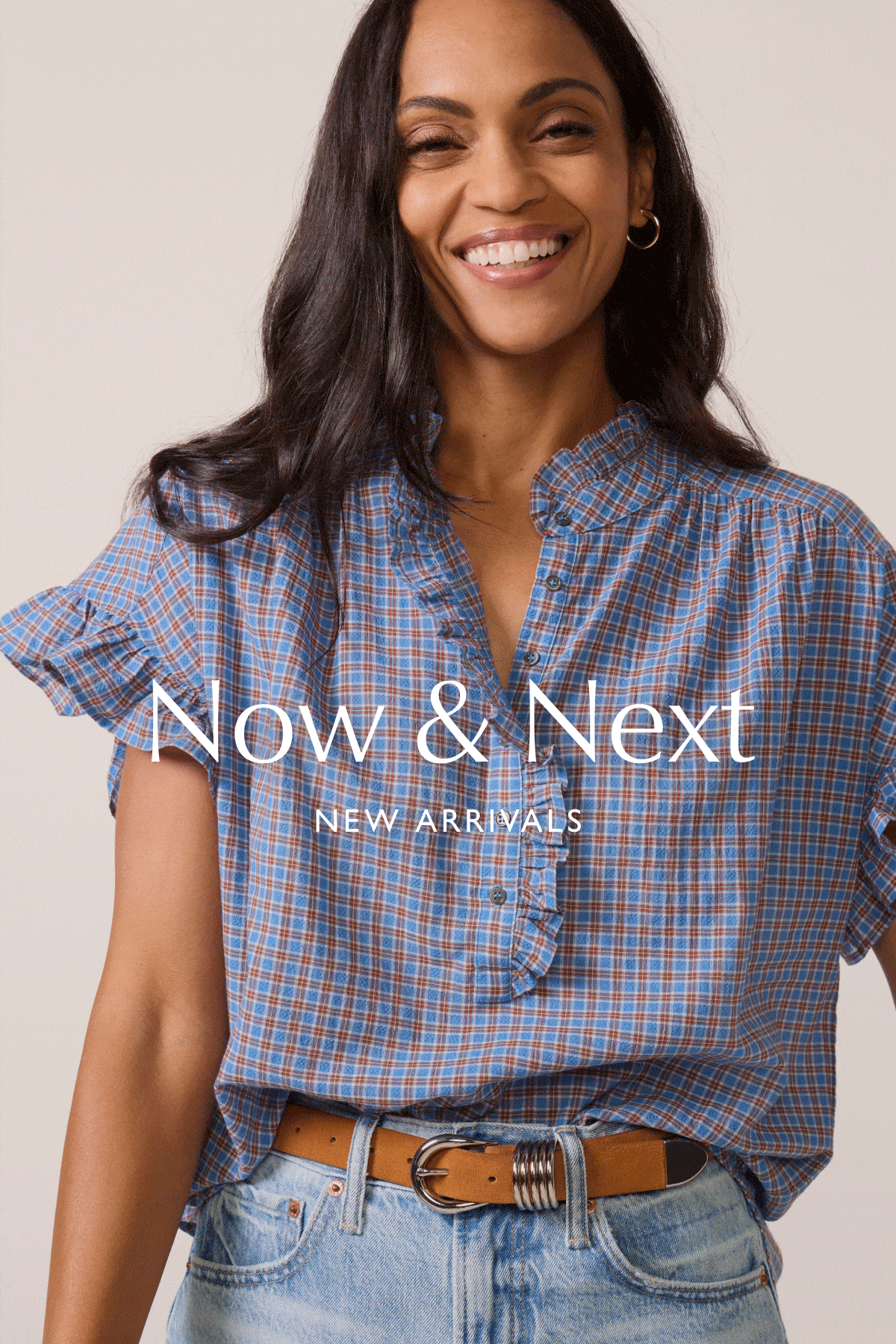 Now & Next. Rotating image of model in new cute top from EVEREVE. Shop NEW ARRIVALS.