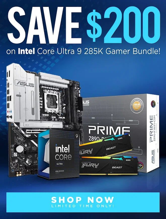 SAVE Intel Core Ultra 9 285K Gamer Bundle