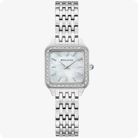 Bulova Classic Sutton Square Diamond Mother of Pearl Dial 96R256