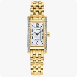 Citizen Ladies Petite Palidoro Mother of Pearl Dial Gold-Tone Stainless Steel 28mm Watch EG7112-59D