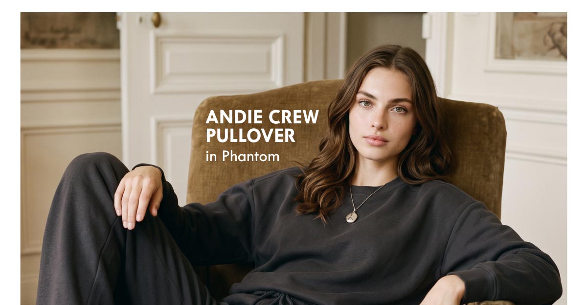 Andie Crew Pullover - Phantom