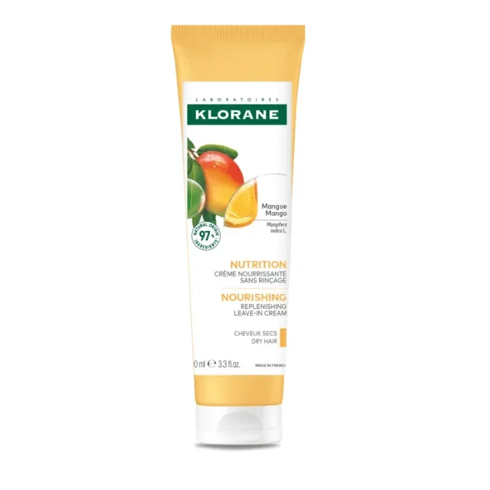Image of Klorane Mango Voedende Dagcrème, Voedt & geeft glans, Droog haar - 100ml