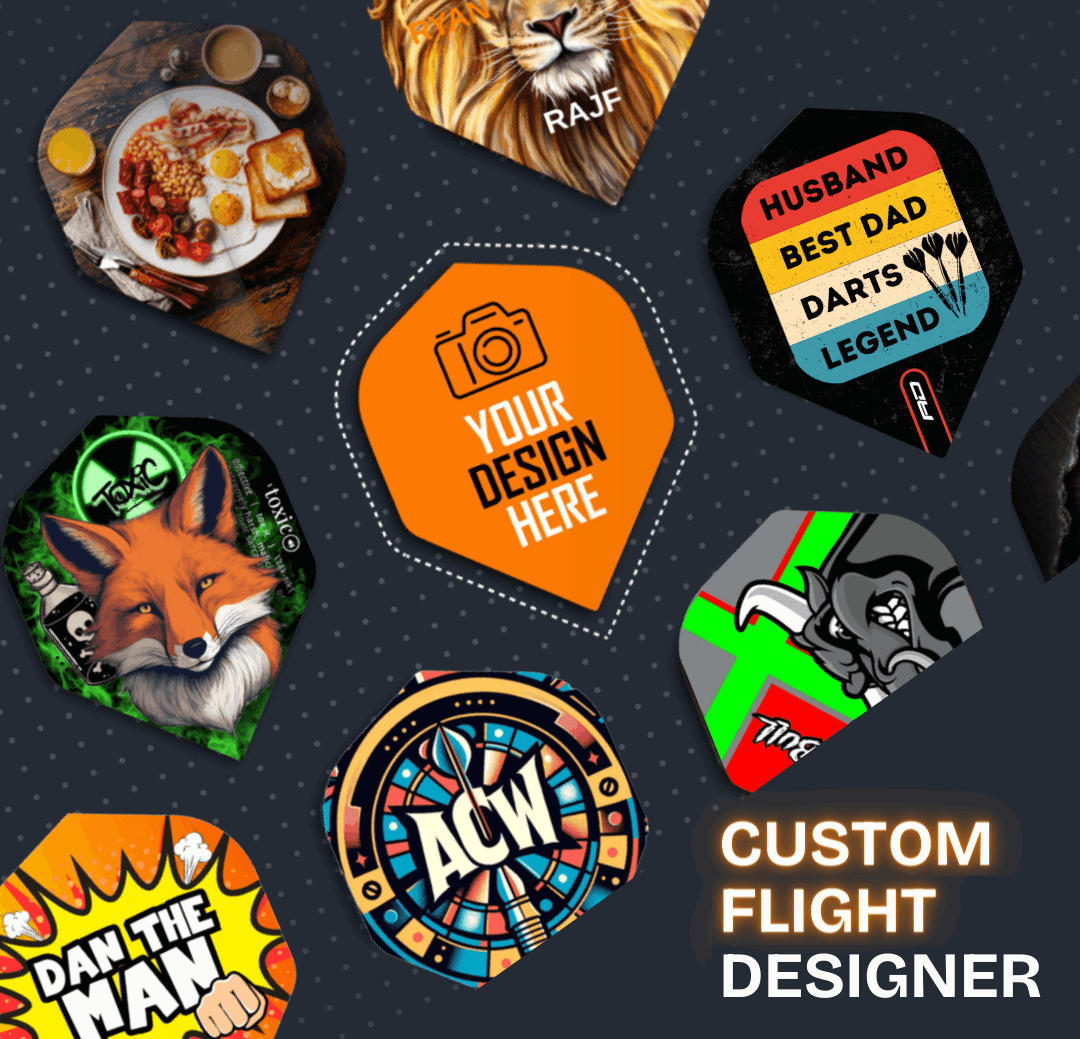 Red Dragon Custom Flight Designer – design your own personalised darts flights