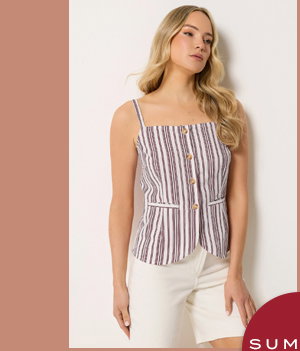 LTS Tall Red Stripe Button Waistcoat