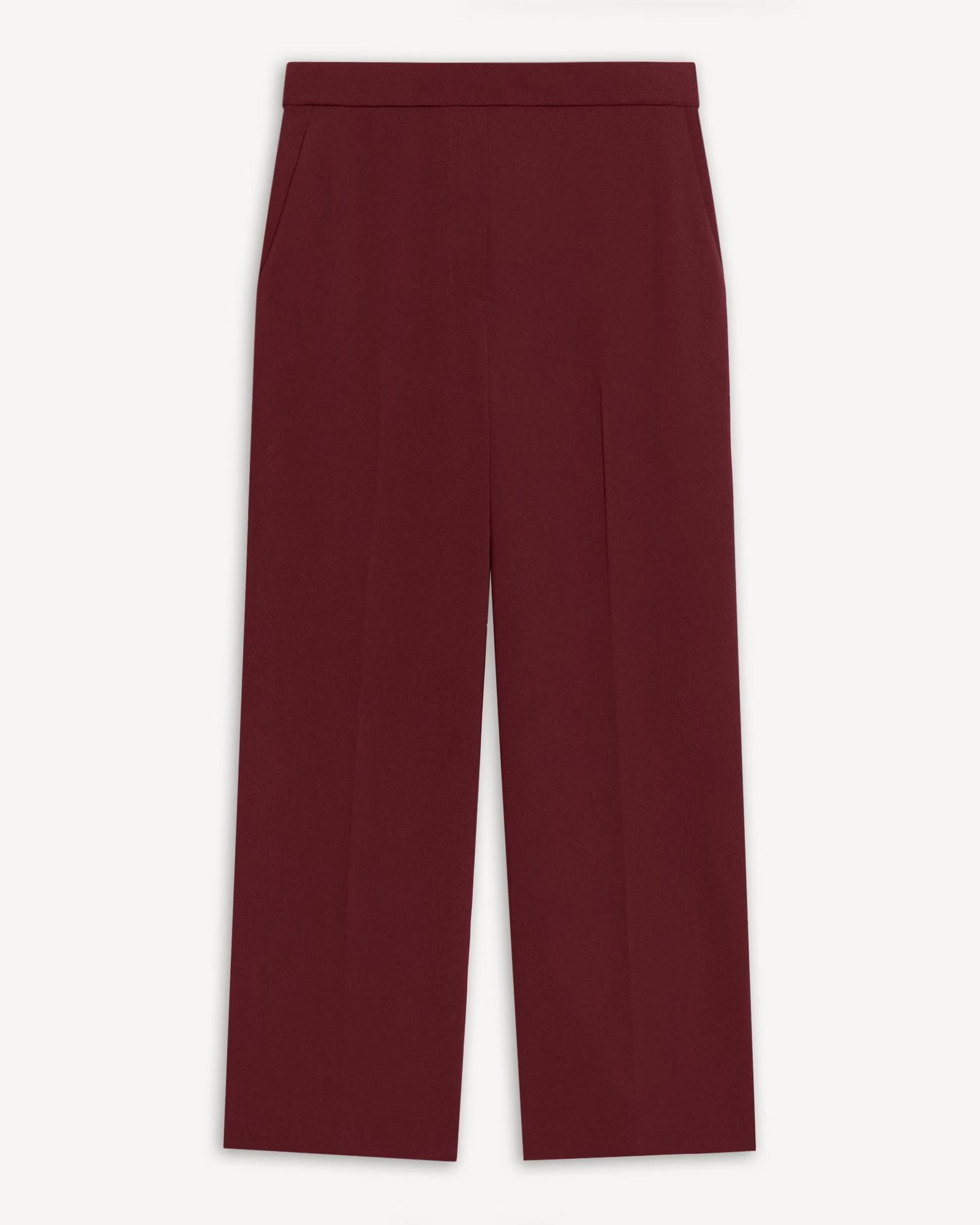 Classic Straight Pull-On Trousers in Admiral Crepe