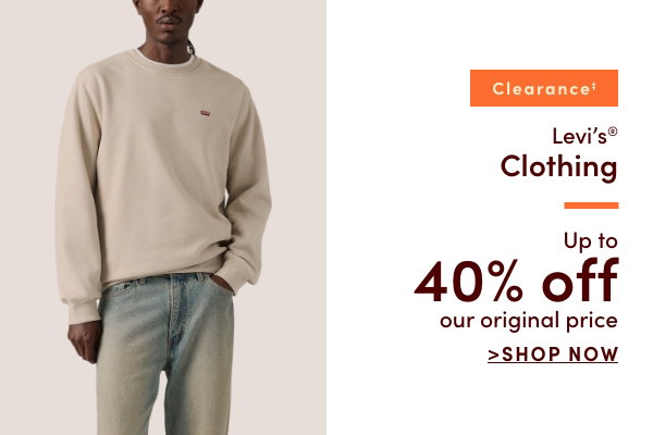 Clearance Levis Clothing Up to 40% off our original price