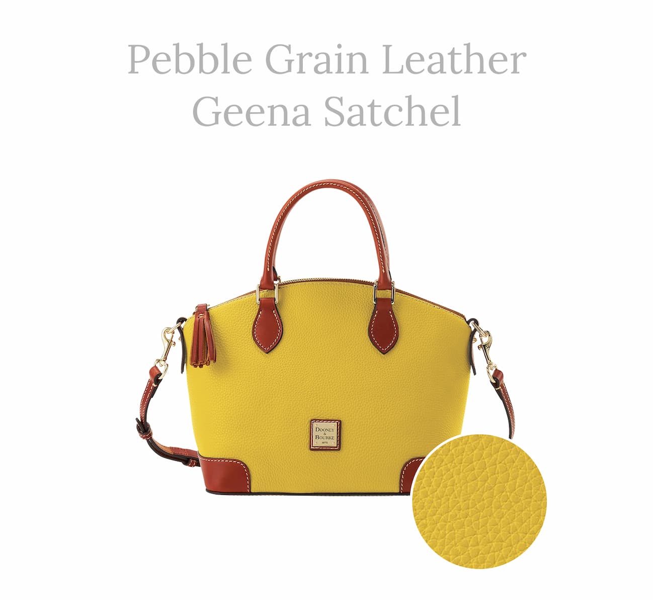 Pebble Grain Geena Satchel